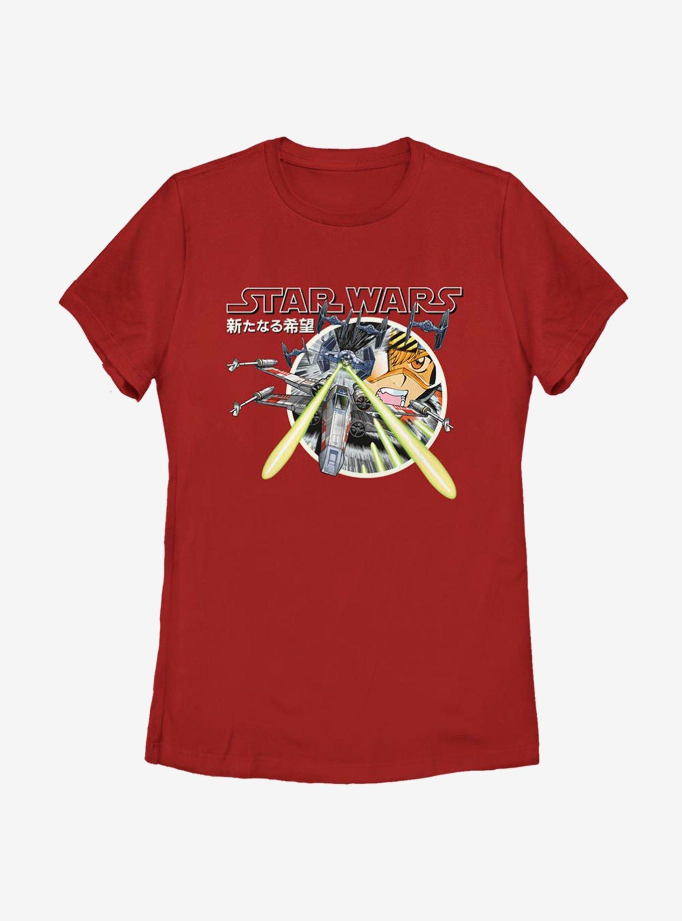 Star Wars Red Run Japanese Text Womens T-Shirt, , hi-res