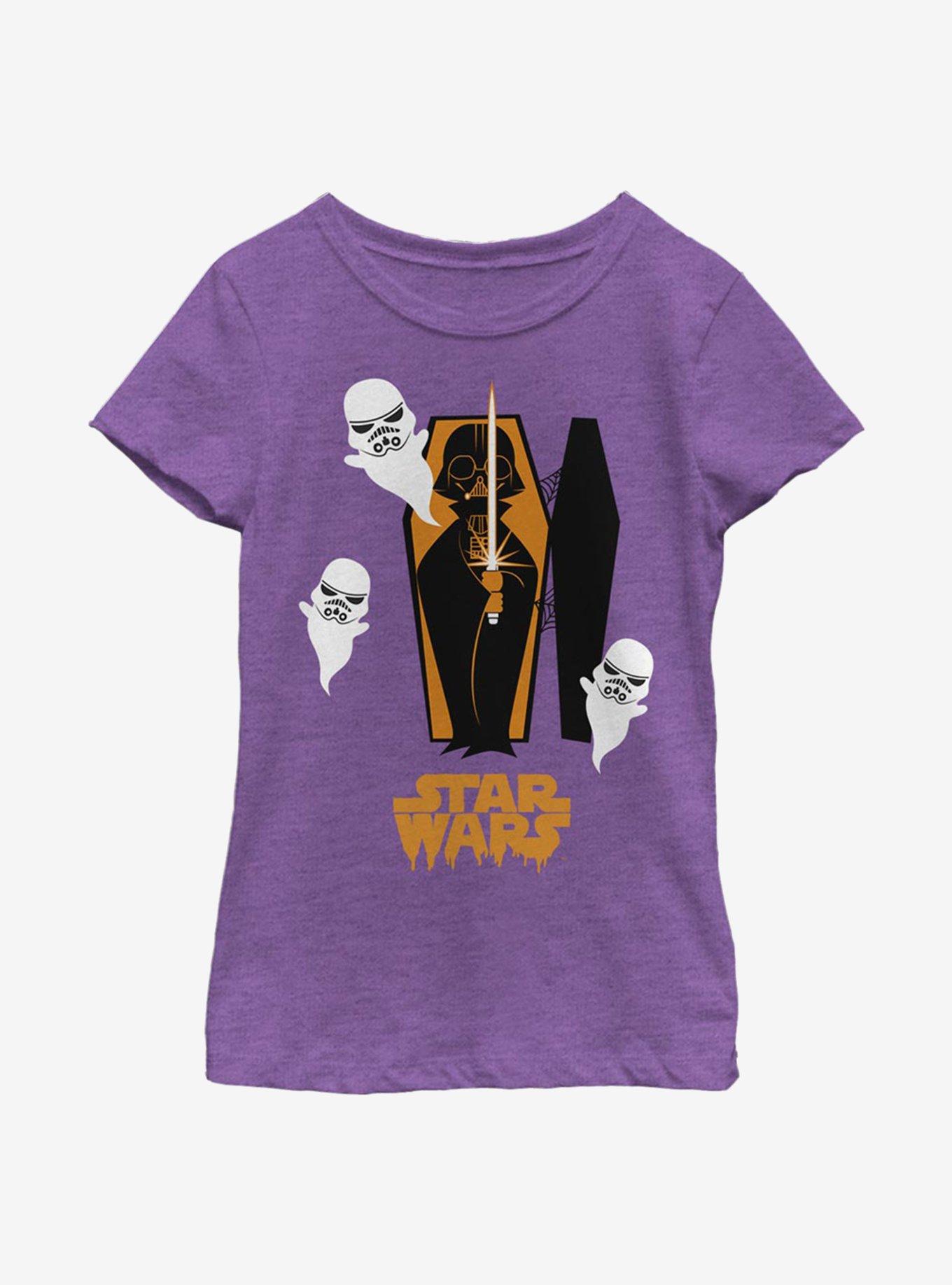 Star Wars Coffin Spooks Youth Girls T-Shirt, PURPLE BERRY, hi-res