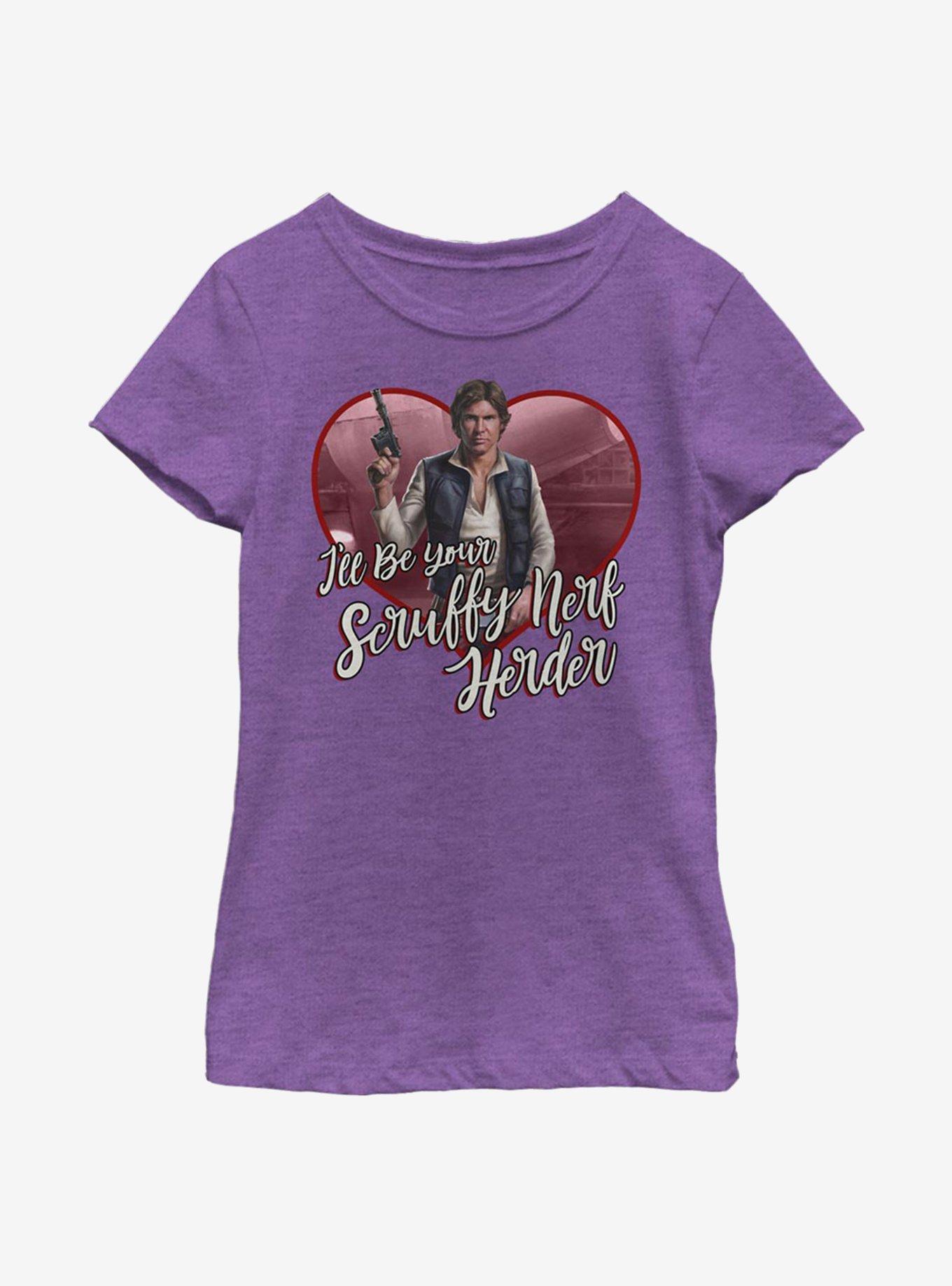 Star Wars Scruffy Nerf Herder Youth Girls T-Shirt, PURPLE BERRY, hi-res