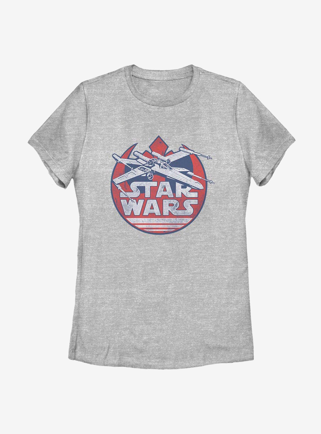 Star Wars X Logo Womens T-Shirt, ATH HTR, hi-res