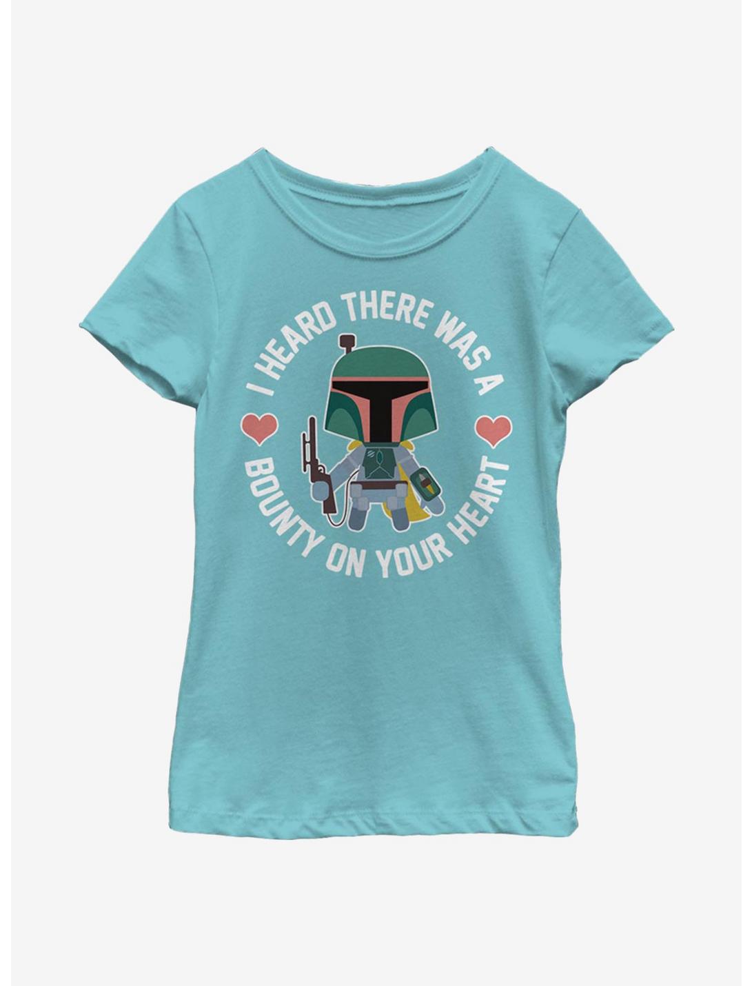 Star Wars Bounty Heart Youth Girls T-Shirt, TAHI BLUE, hi-res