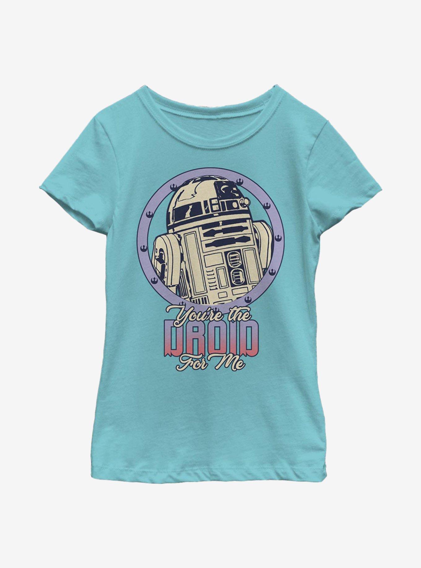 Star Wars Droid For Me Youth Girls T-Shirt, TAHI BLUE, hi-res