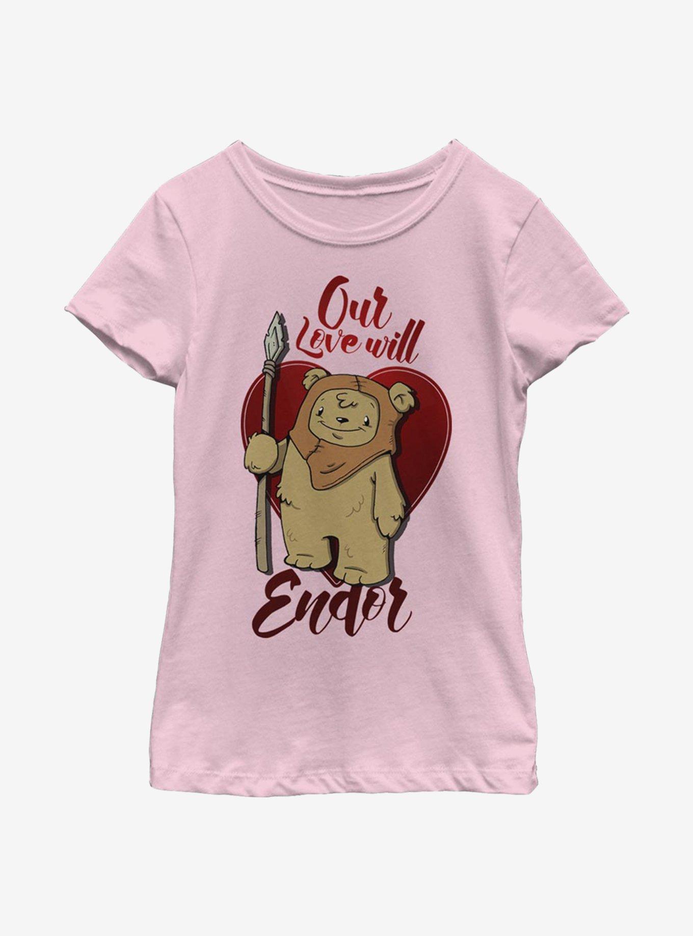 Star Wars Love Will Endor Youth Girls T-Shirt, , hi-res