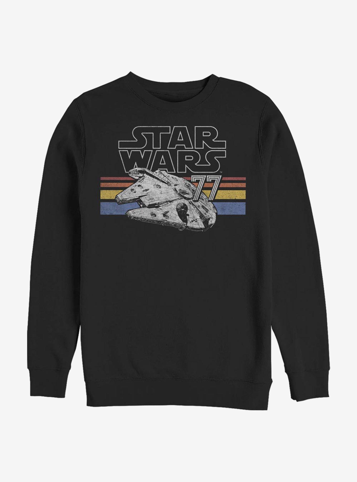 Star Wars Falcon Stripes Sweatshirt, BLACK, hi-res