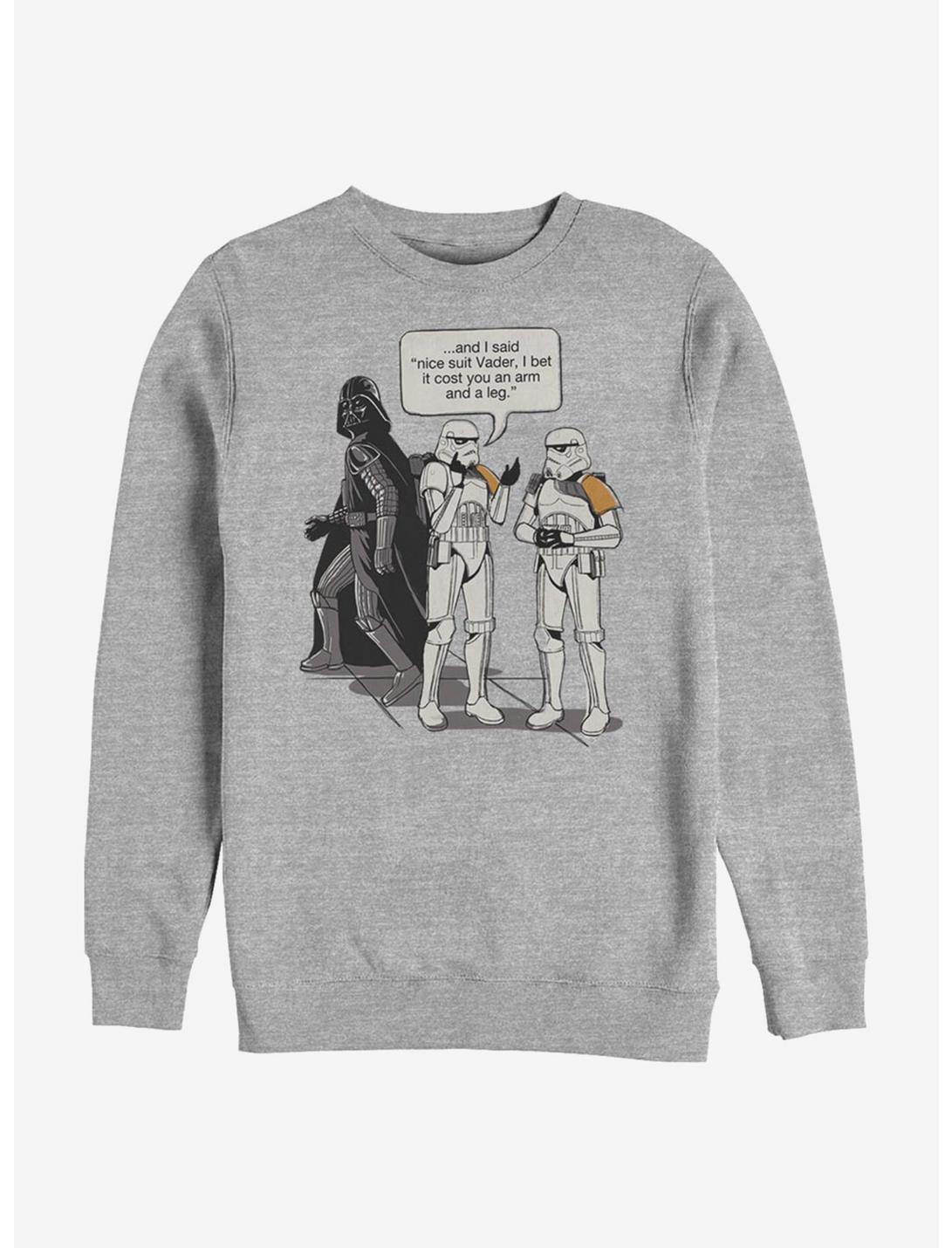 Star Wars Nice Suit Vader Sweatshirt, ATH HTR, hi-res