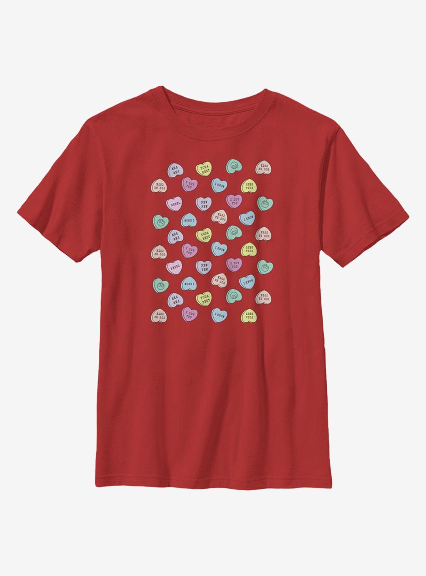 Star Wars Candy Hearts Youth T-Shirt, , hi-res
