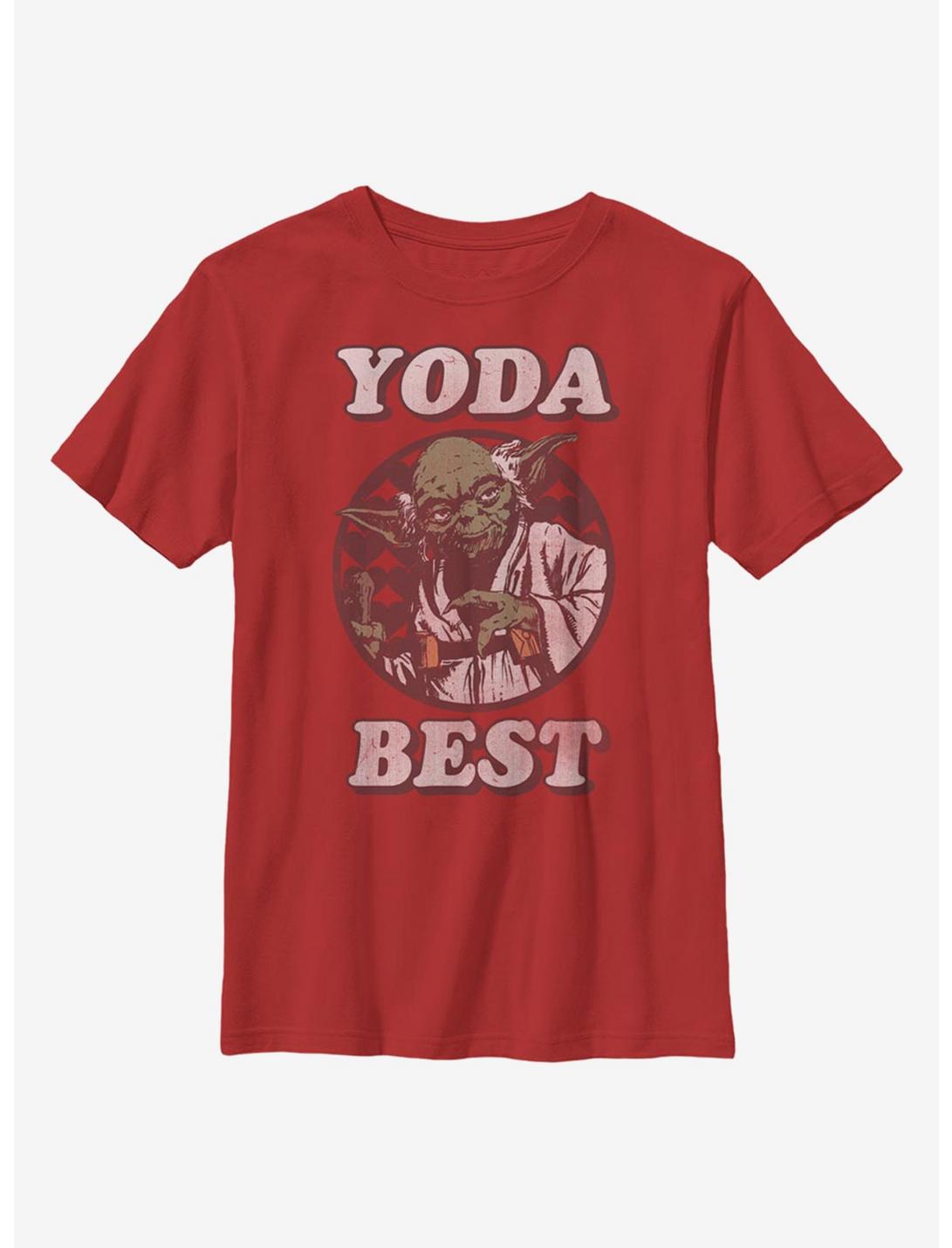 Star Wars Yoda Best Youth T-Shirt, RED, hi-res