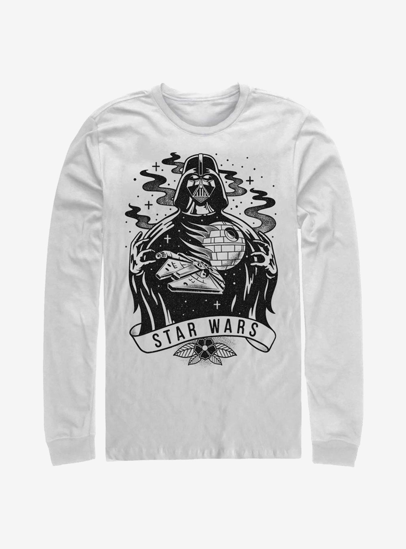 Star Wars Burning Star Long-Sleeve T-Shirt, WHITE, hi-res