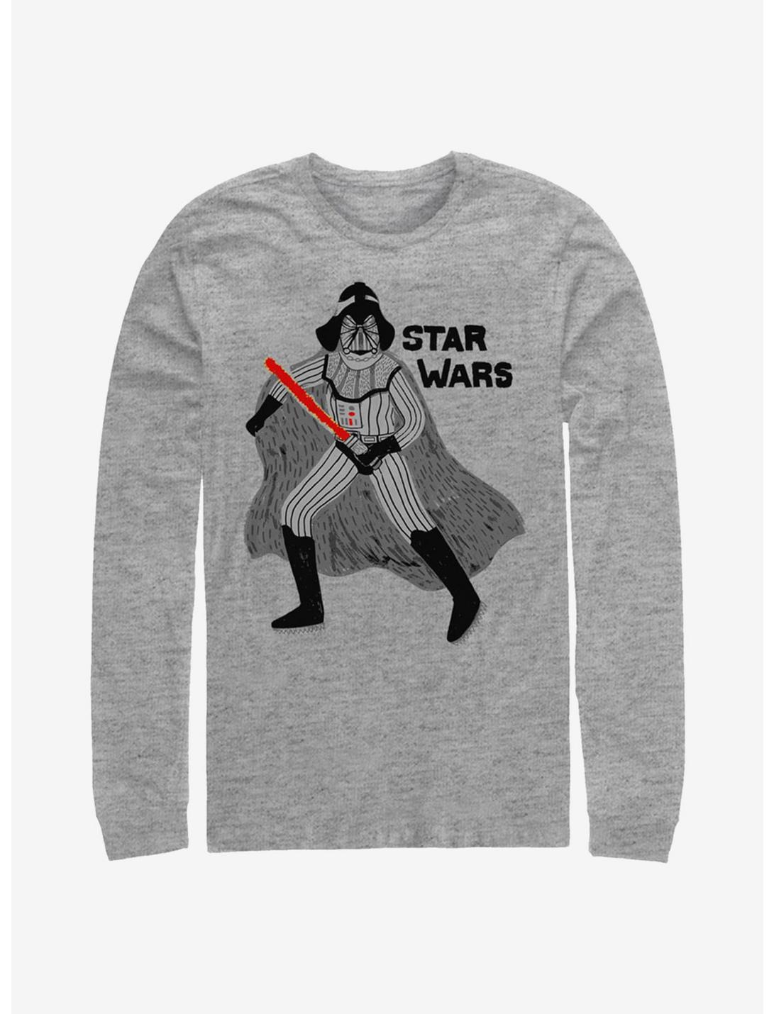 Star Wars Patterns Long-Sleeve T-Shirt, ATH HTR, hi-res