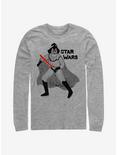 Star Wars Patterns Long-Sleeve T-Shirt, ATH HTR, hi-res