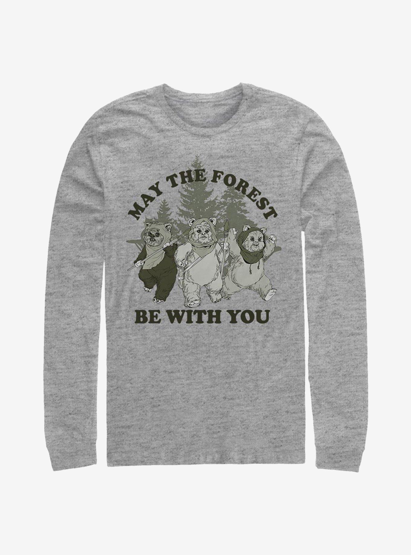 Star Wars The Forest Long-Sleeve T-Shirt, ATH HTR, hi-res