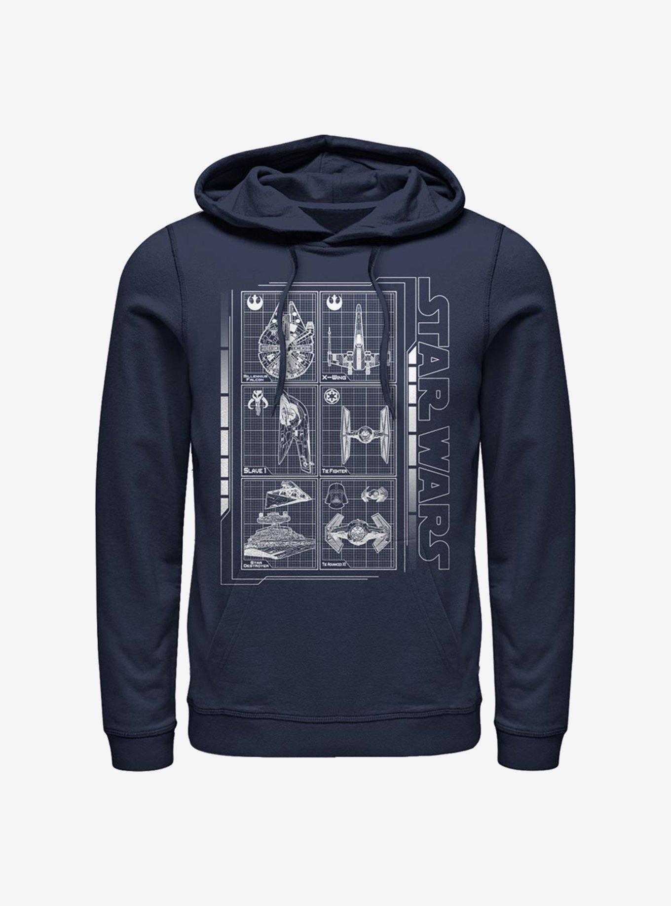 Star Wars Battle Ships Hoodie, NAVY, hi-res