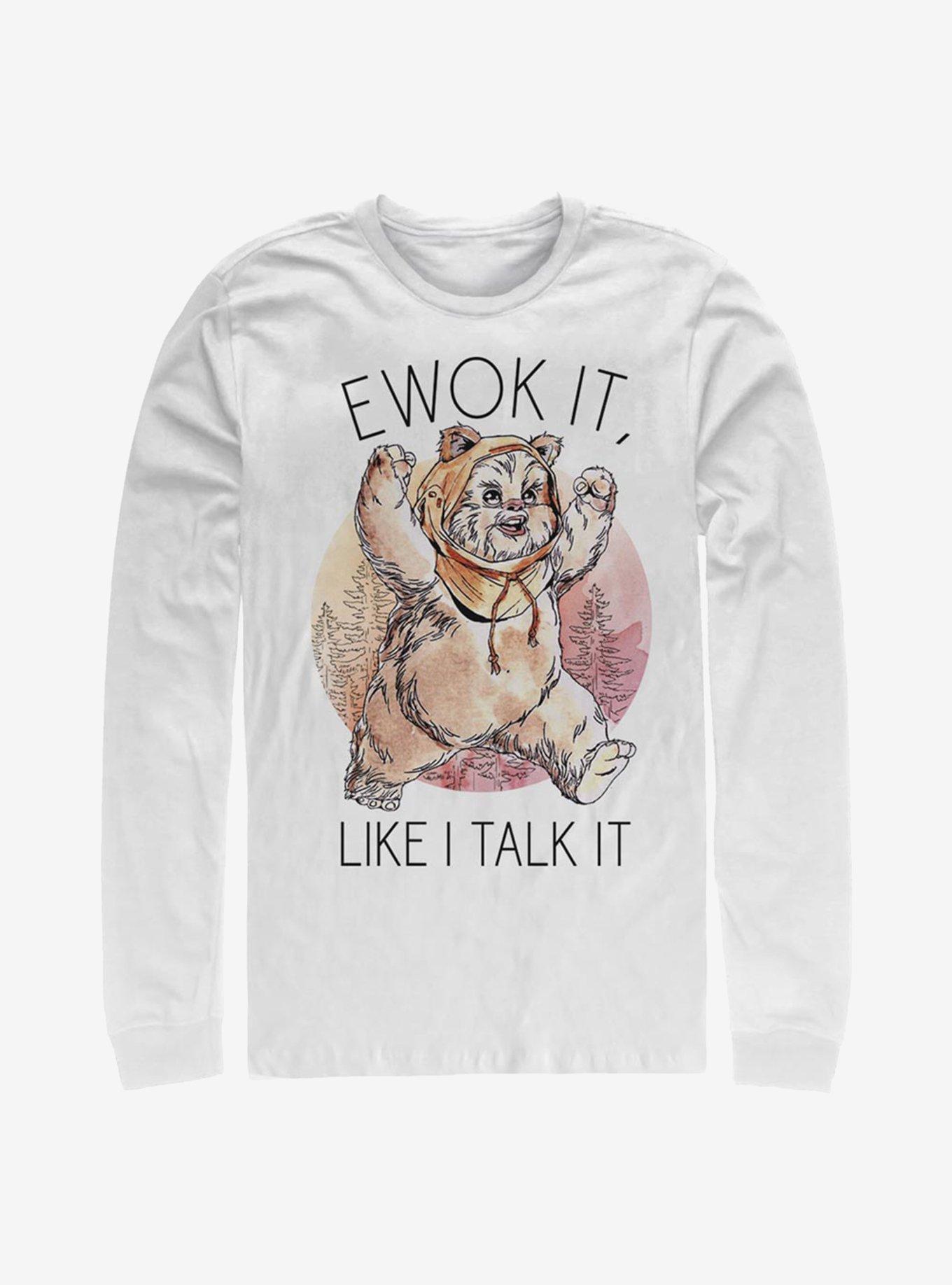 Star Wars Ewok It Long-Sleeve T-Shirt, WHITE, hi-res