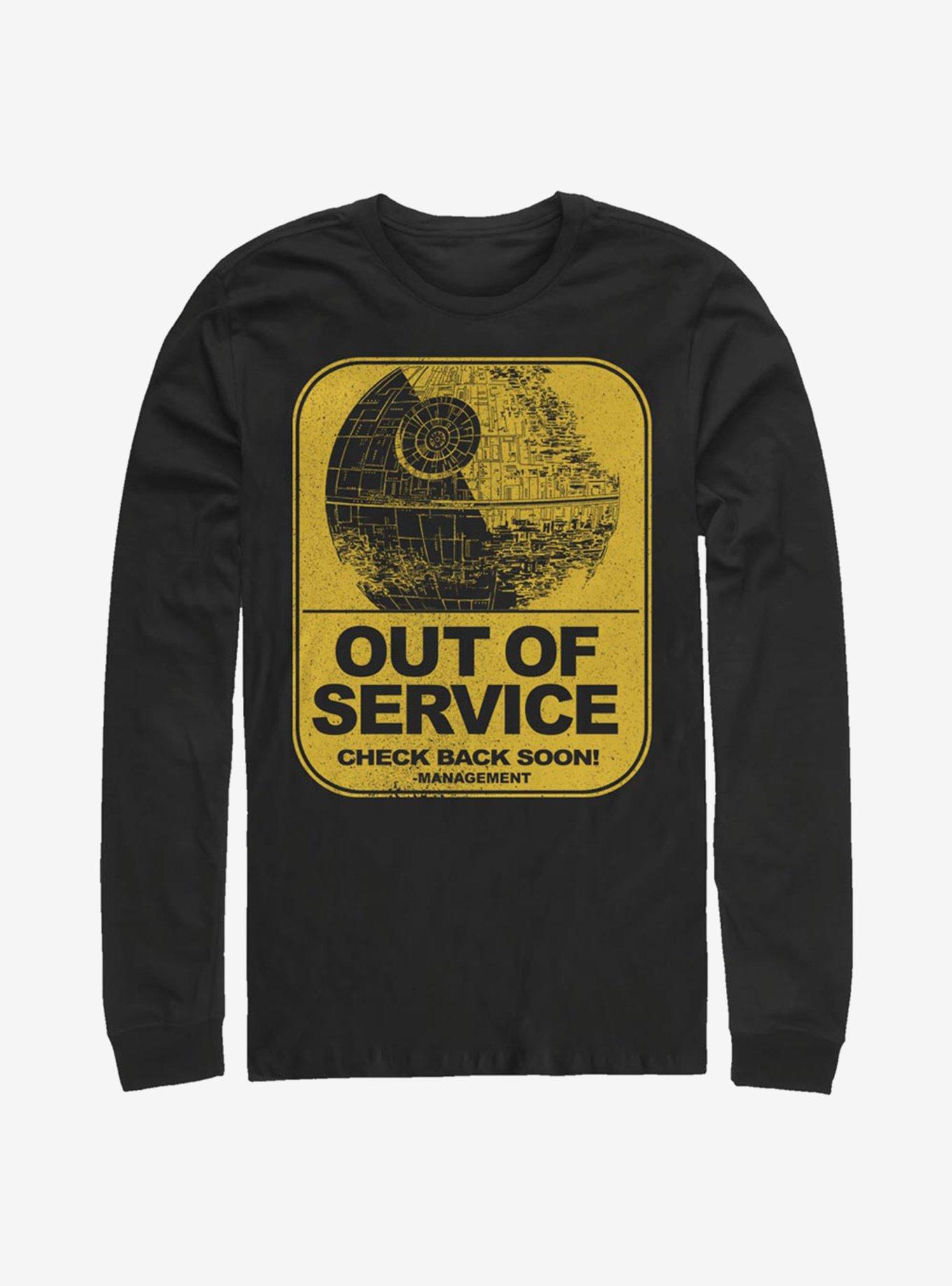 Star Wars Out Of Service Long-Sleeve T-Shirt, BLACK, hi-res