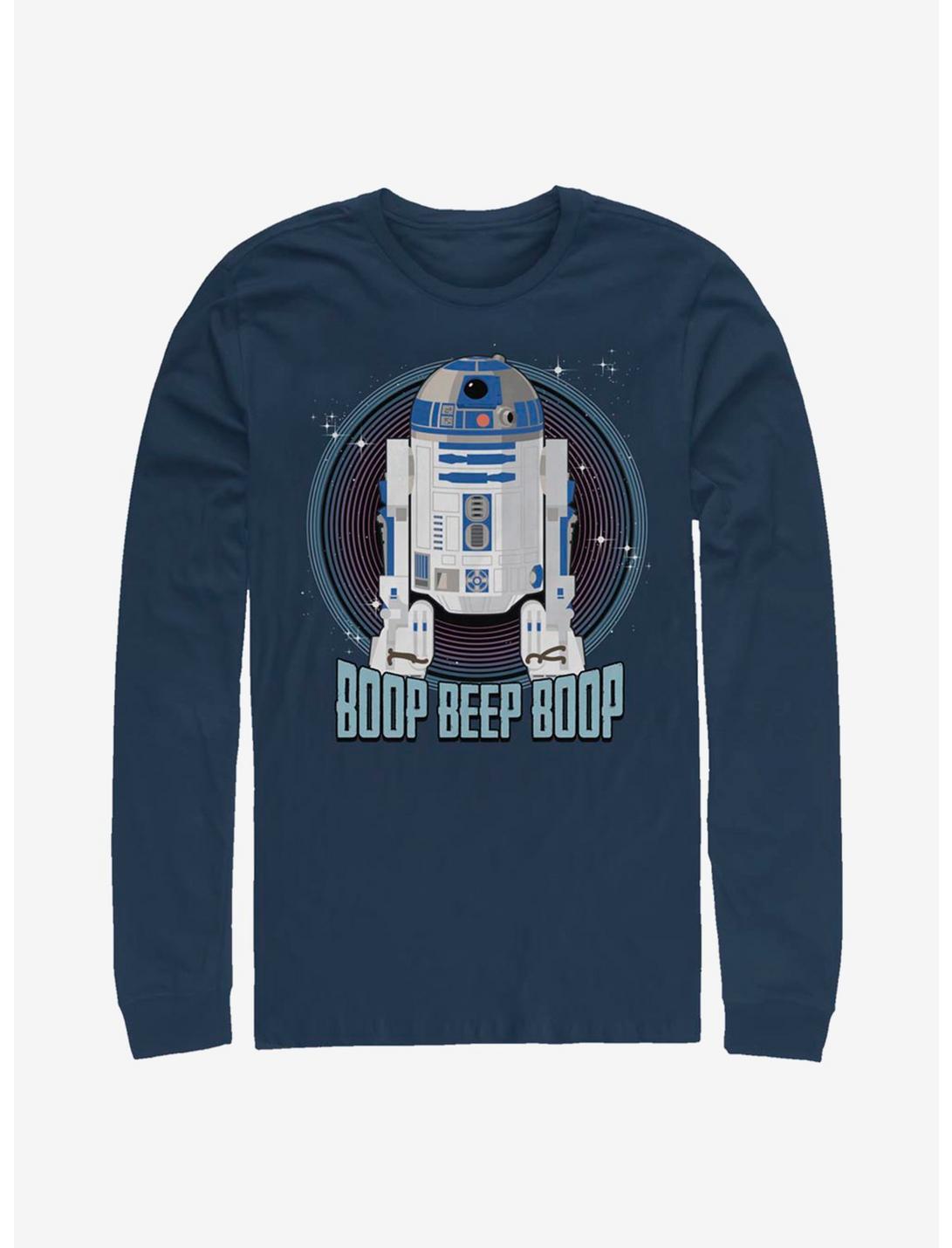 Star Wars R2-D2 Boop Long-Sleeve T-Shirt, NAVY, hi-res