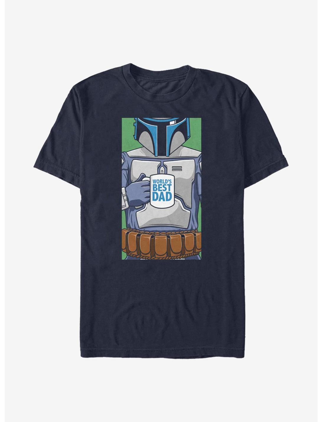 Star Wars Worlds Best Dad T-Shirt, NAVY, hi-res
