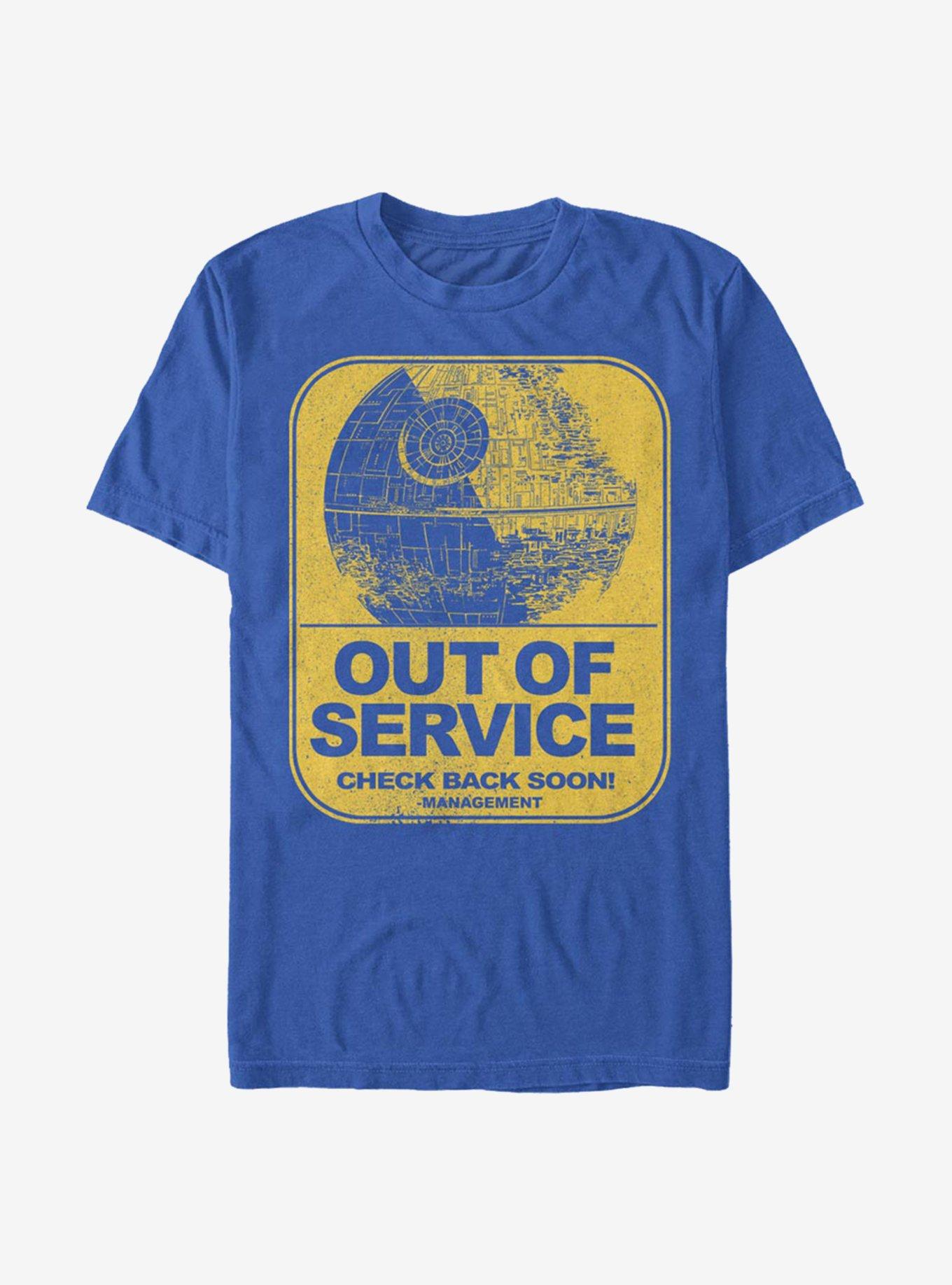 Star Wars Out Of Service T-Shirt, ROYAL, hi-res