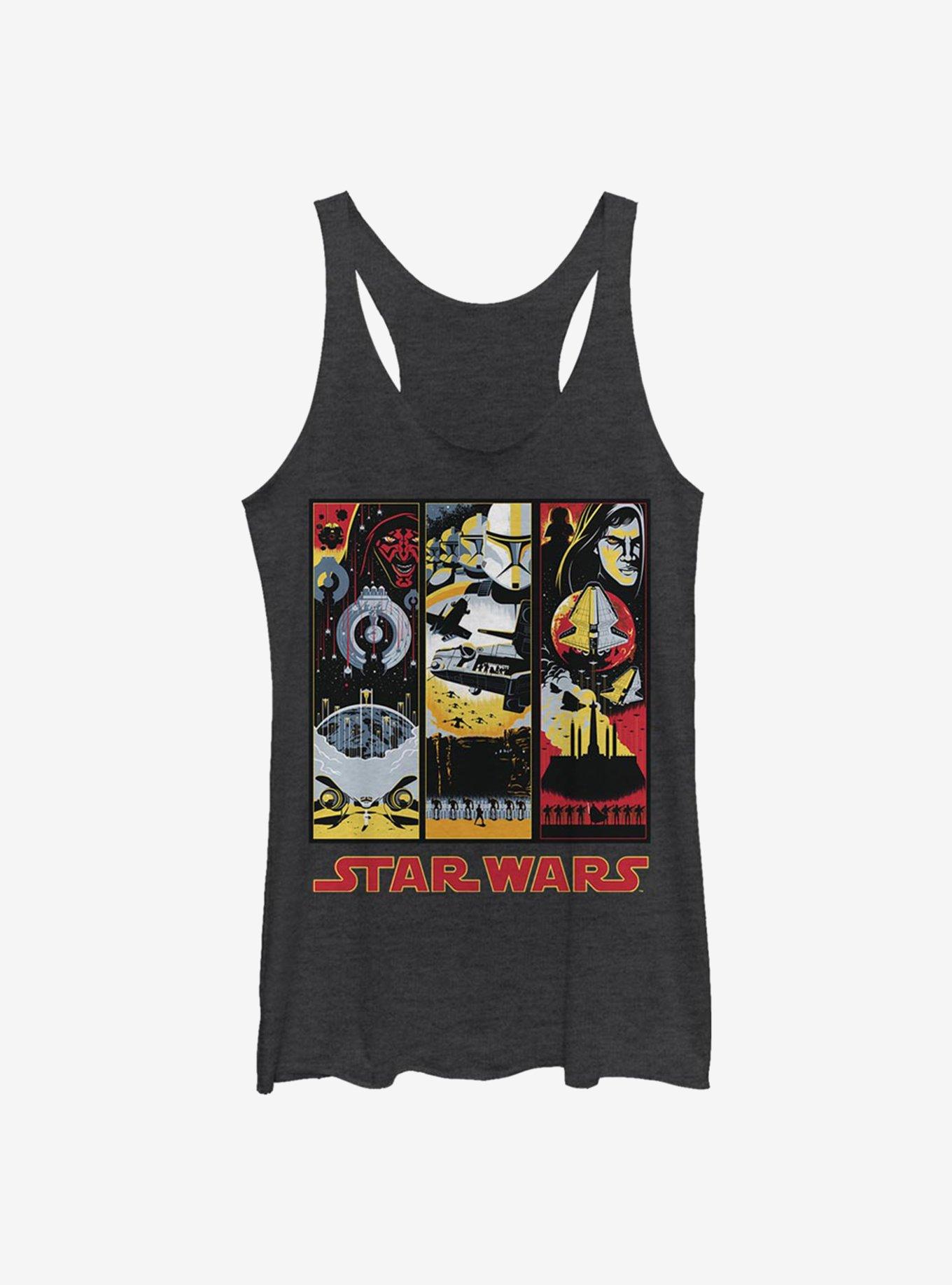 Star Wars Phantom Tan Womens Tank Top, BLK HTR, hi-res