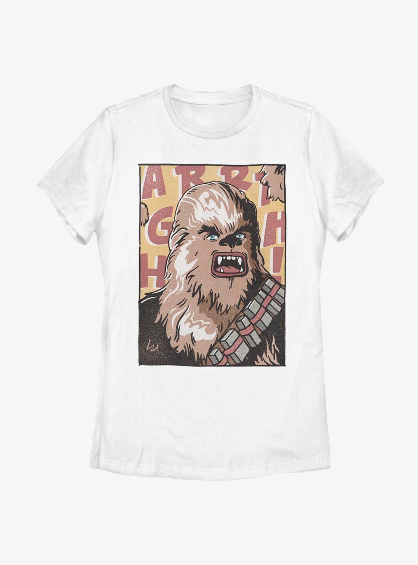 Star Wars Comic Chewie Womens T-Shirt, WHITE, hi-res
