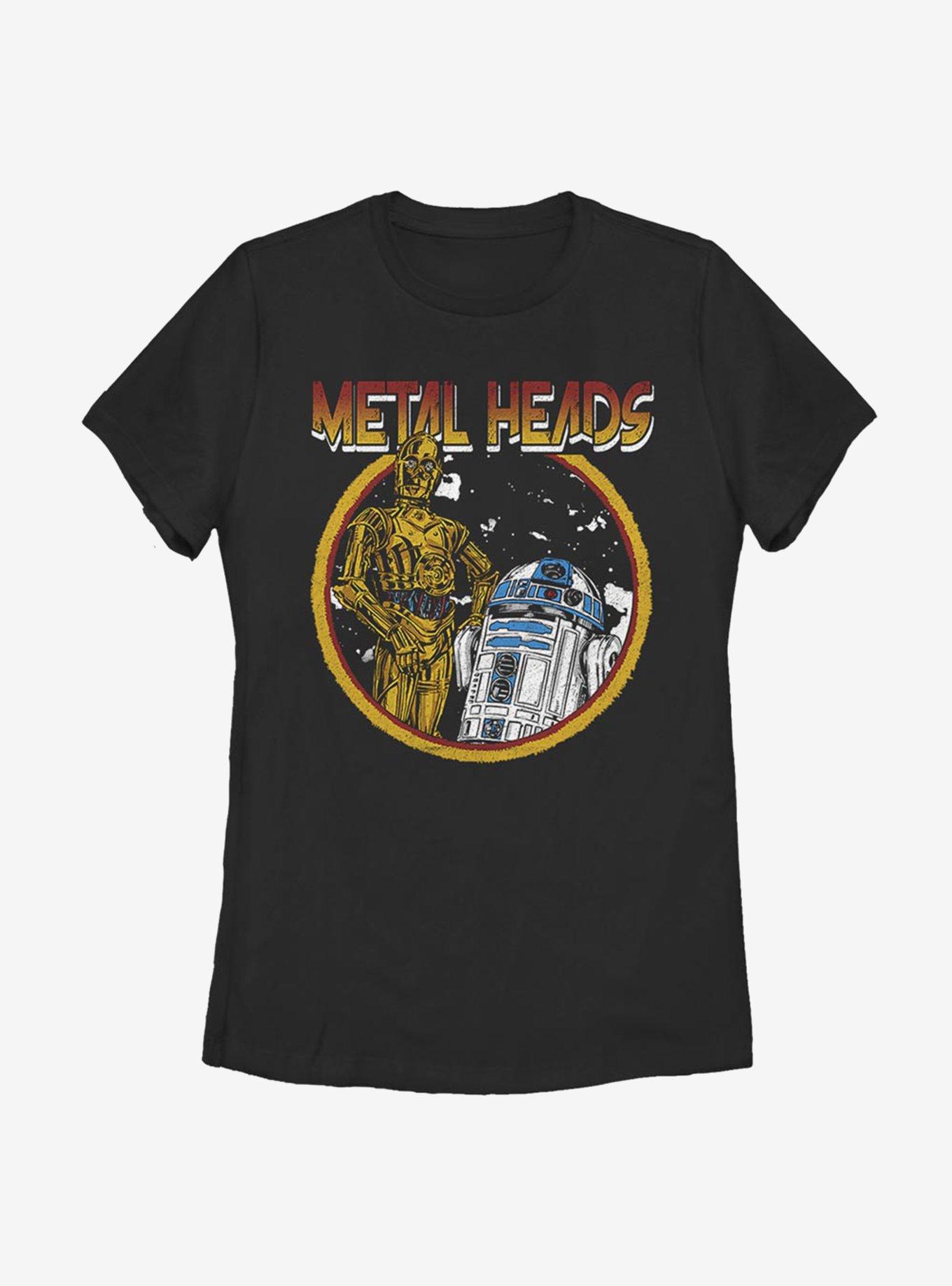 Star Wars Metal Droids Womens T-Shirt, BLACK, hi-res