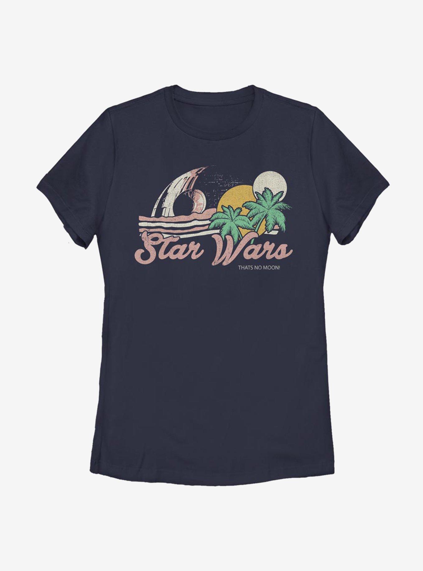 Star Wars Vintage Death Star Beach Back Womens T-Shirt, , hi-res