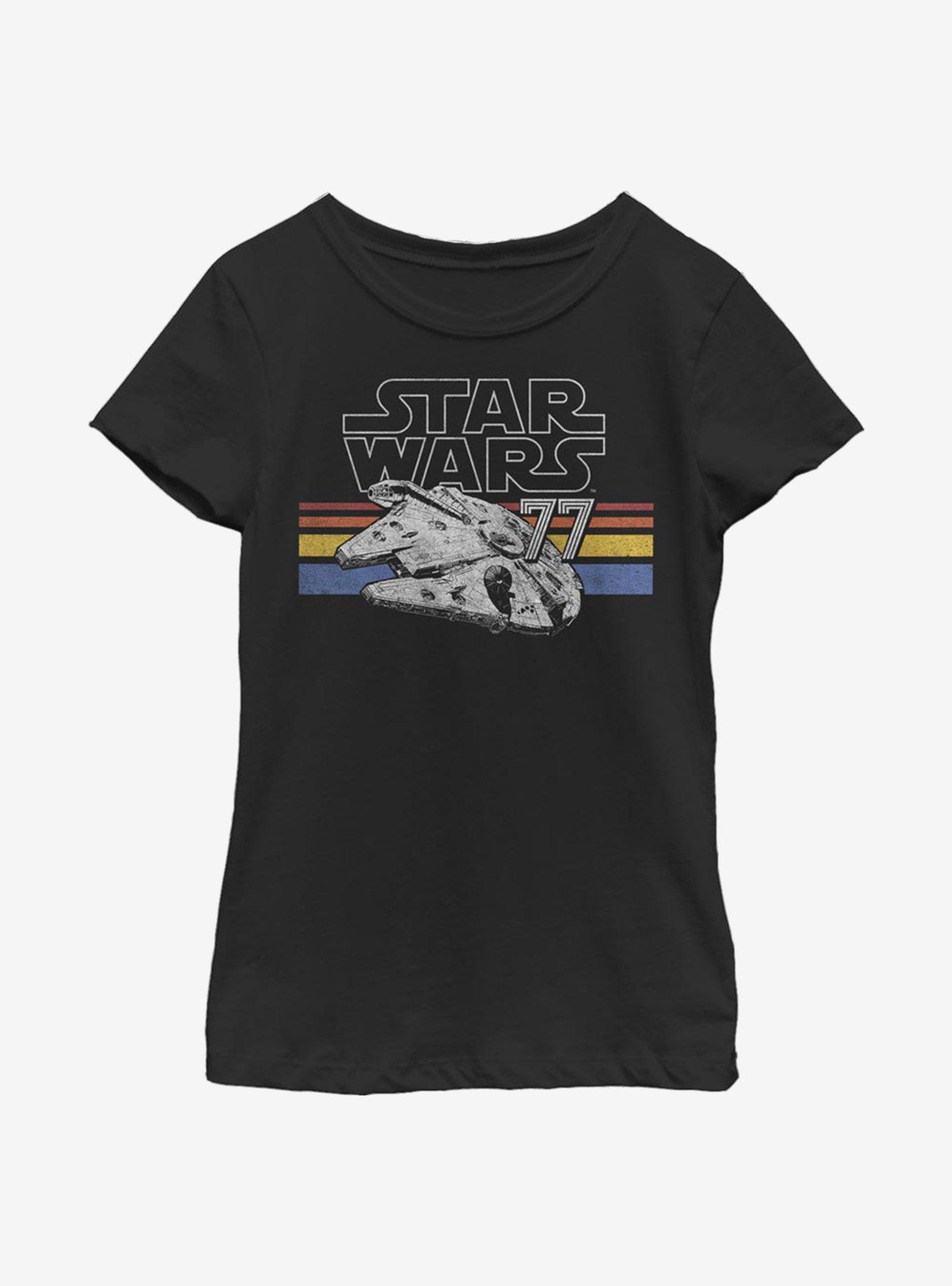 Star Wars Falcon Stripes Youth Girls T-Shirt, , hi-res