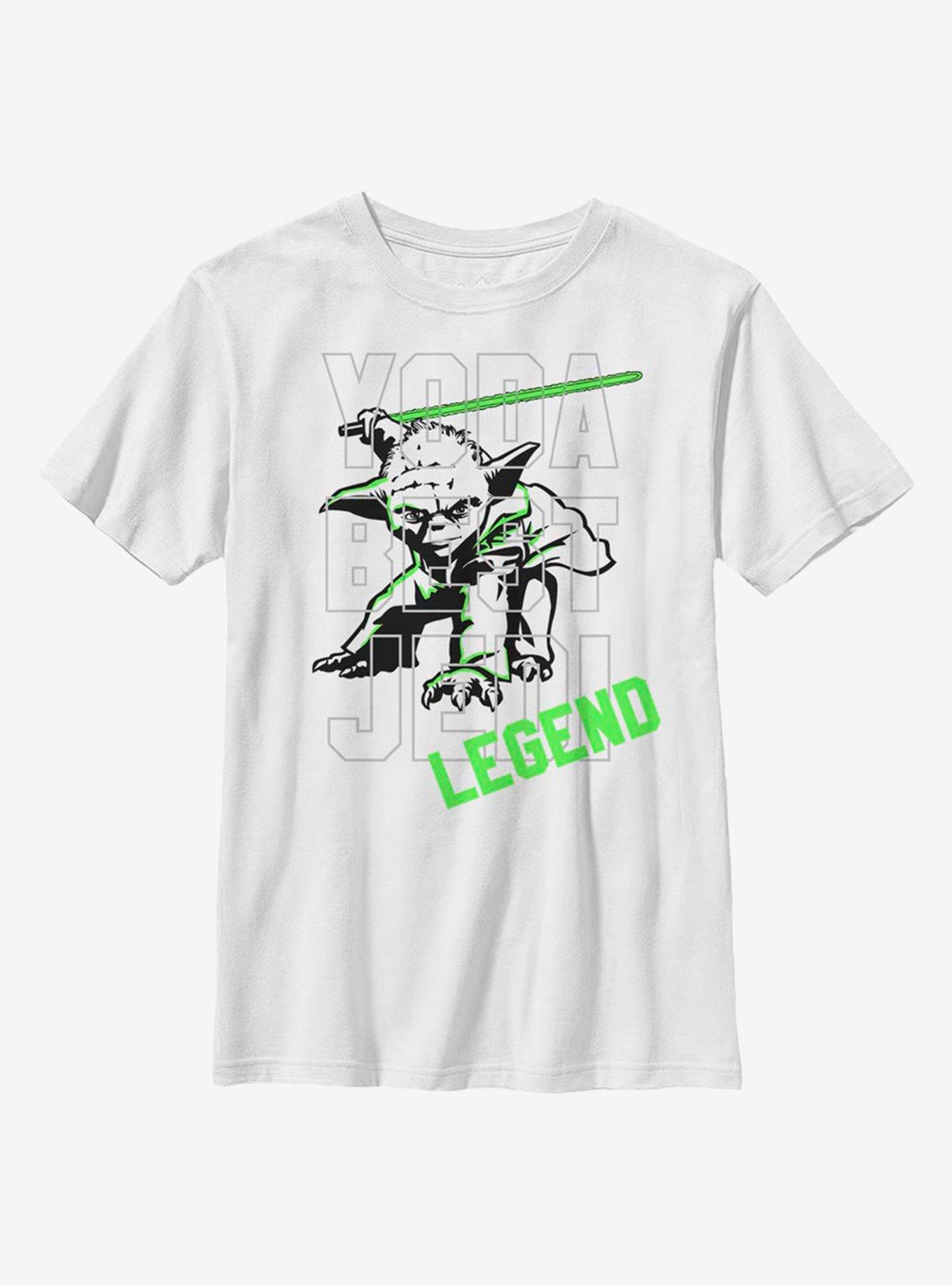 Star Wars Yoda Legend Youth T-Shirt, WHITE, hi-res
