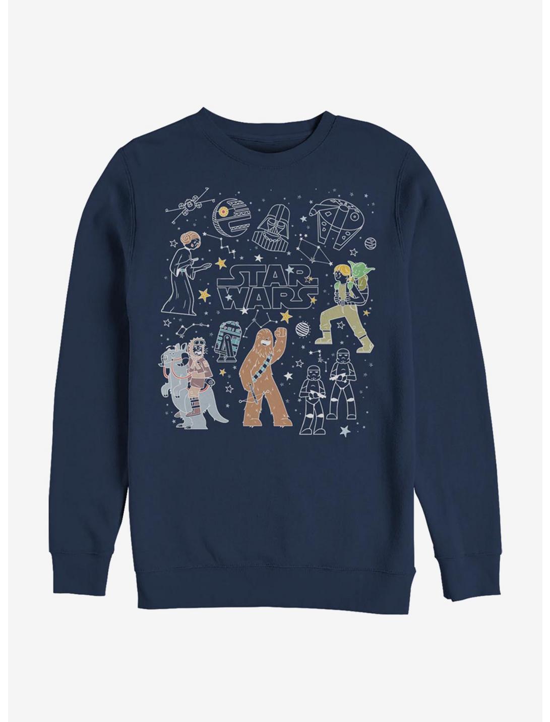 Star Wars Celestial Star Wars Sweatshirt, NAVY, hi-res