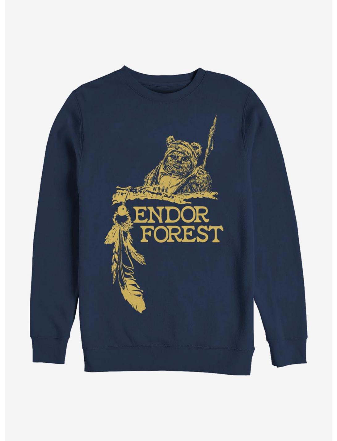 Star Wars Endor Forest Sweatshirt, NAVY, hi-res