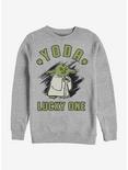 Star Wars Doodle Yoda Lucky Sweatshirt, ATH HTR, hi-res