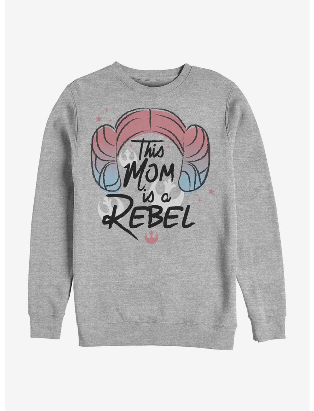 Star Wars Rebel Leia Mom Sweatshirt, ATH HTR, hi-res