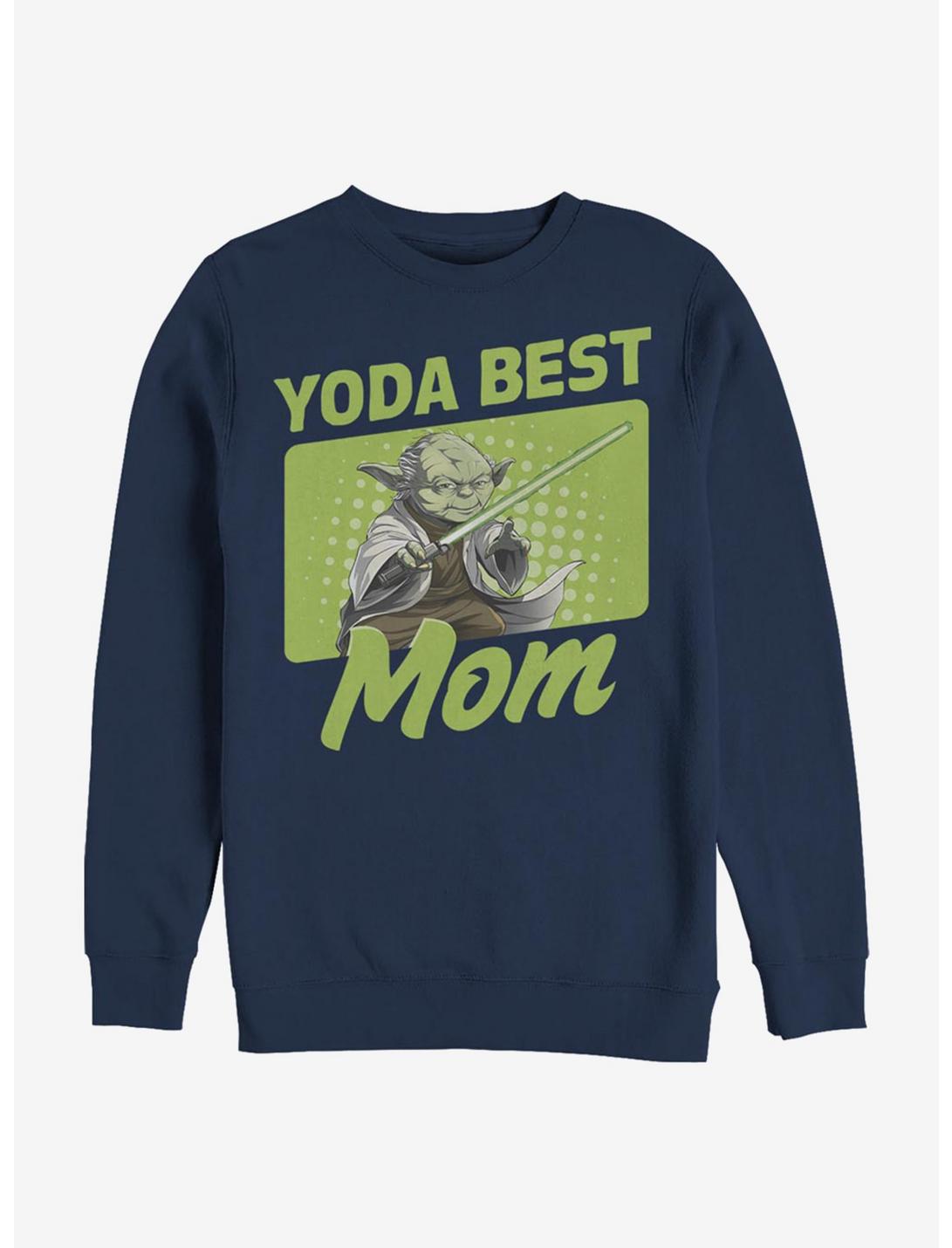 Star Wars Yoda Best Mom Sweatshirt, NAVY, hi-res