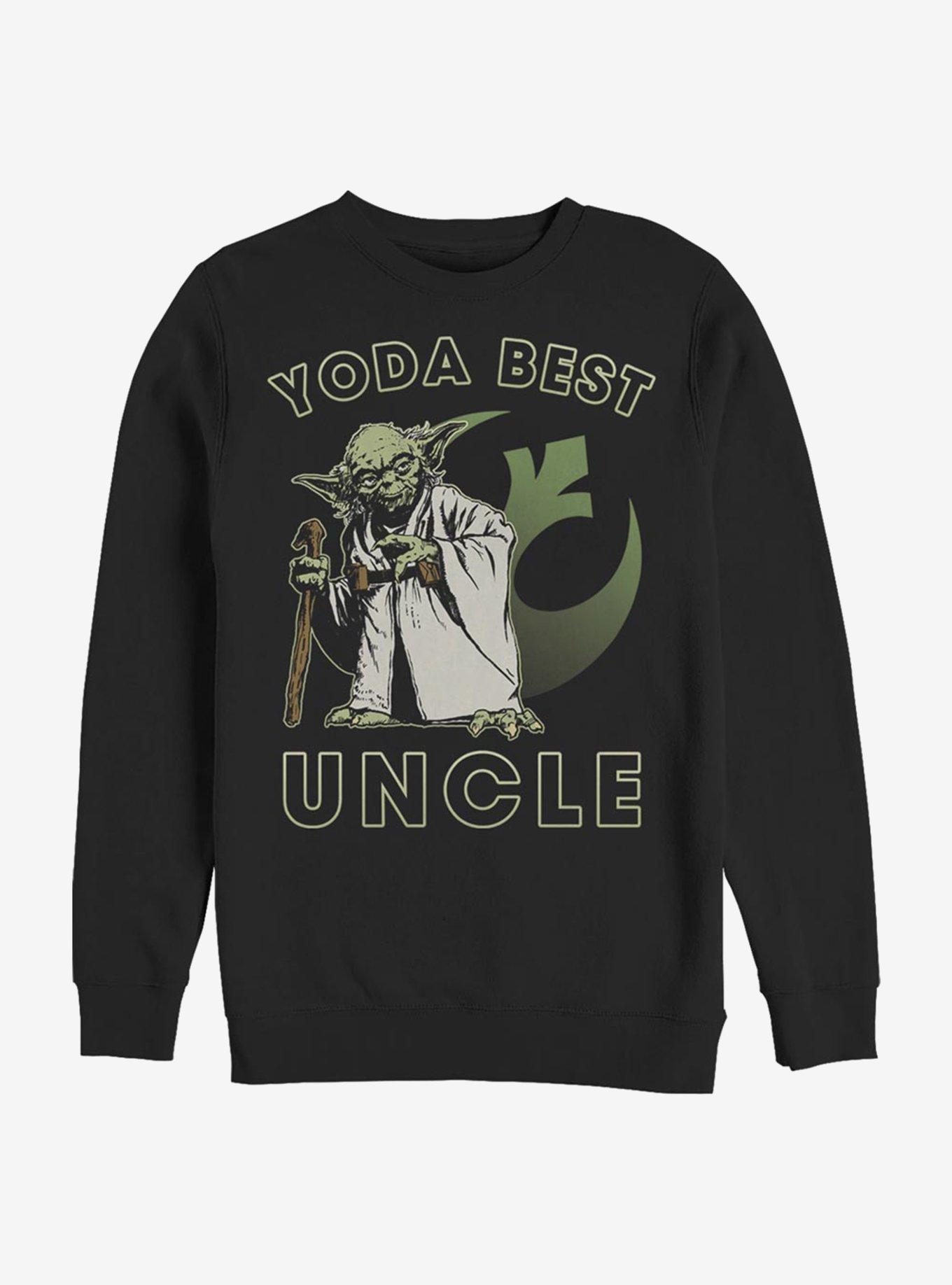 Star Wars Yoda Best Uncle Sweatshirt, BLACK, hi-res