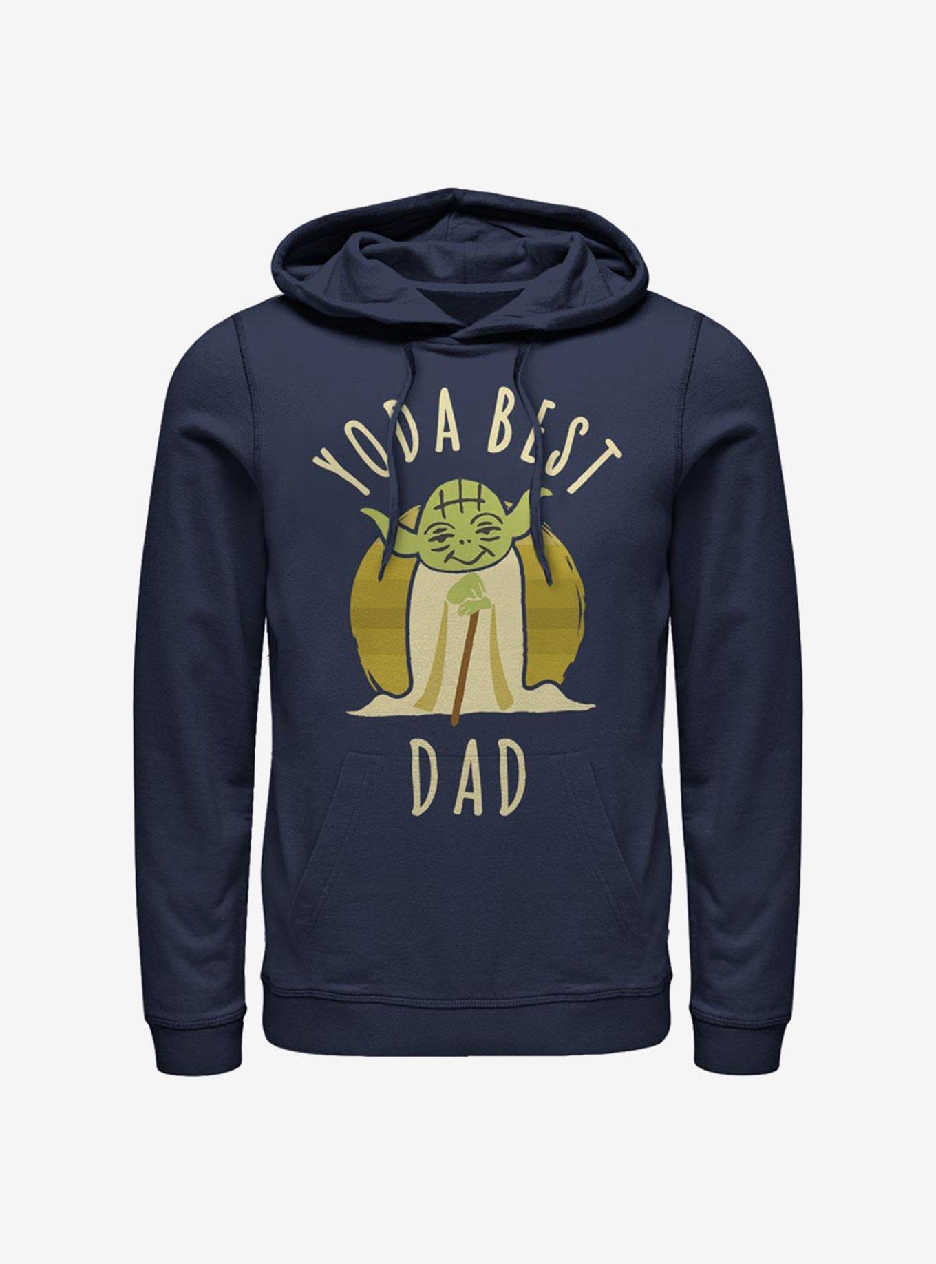 Star Wars Best Dad Yoda Says Hoodie, NAVY, hi-res