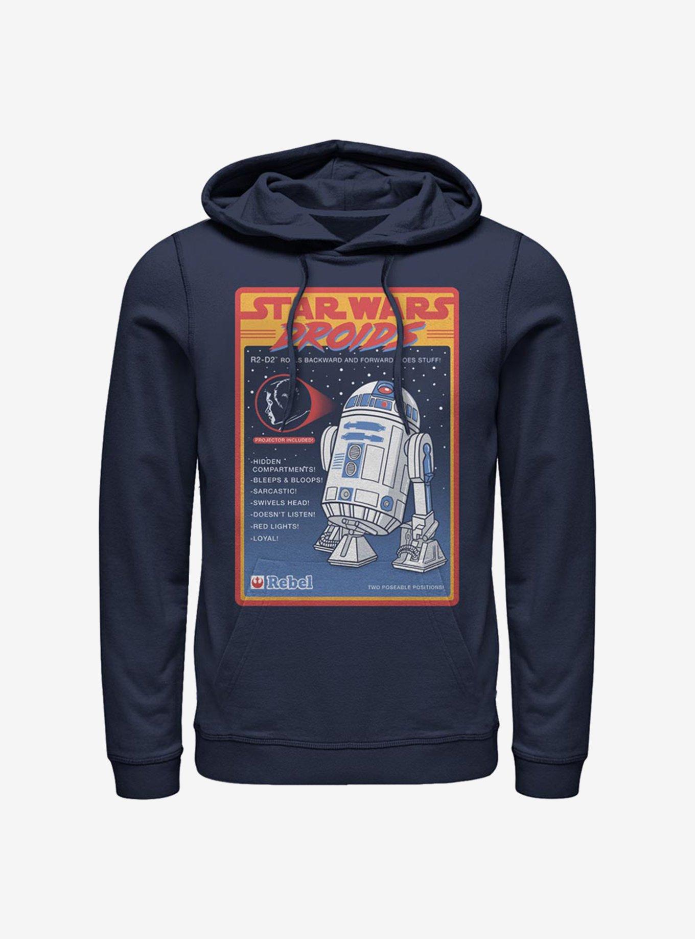 Star Wars Droid Figure Hoodie, NAVY, hi-res