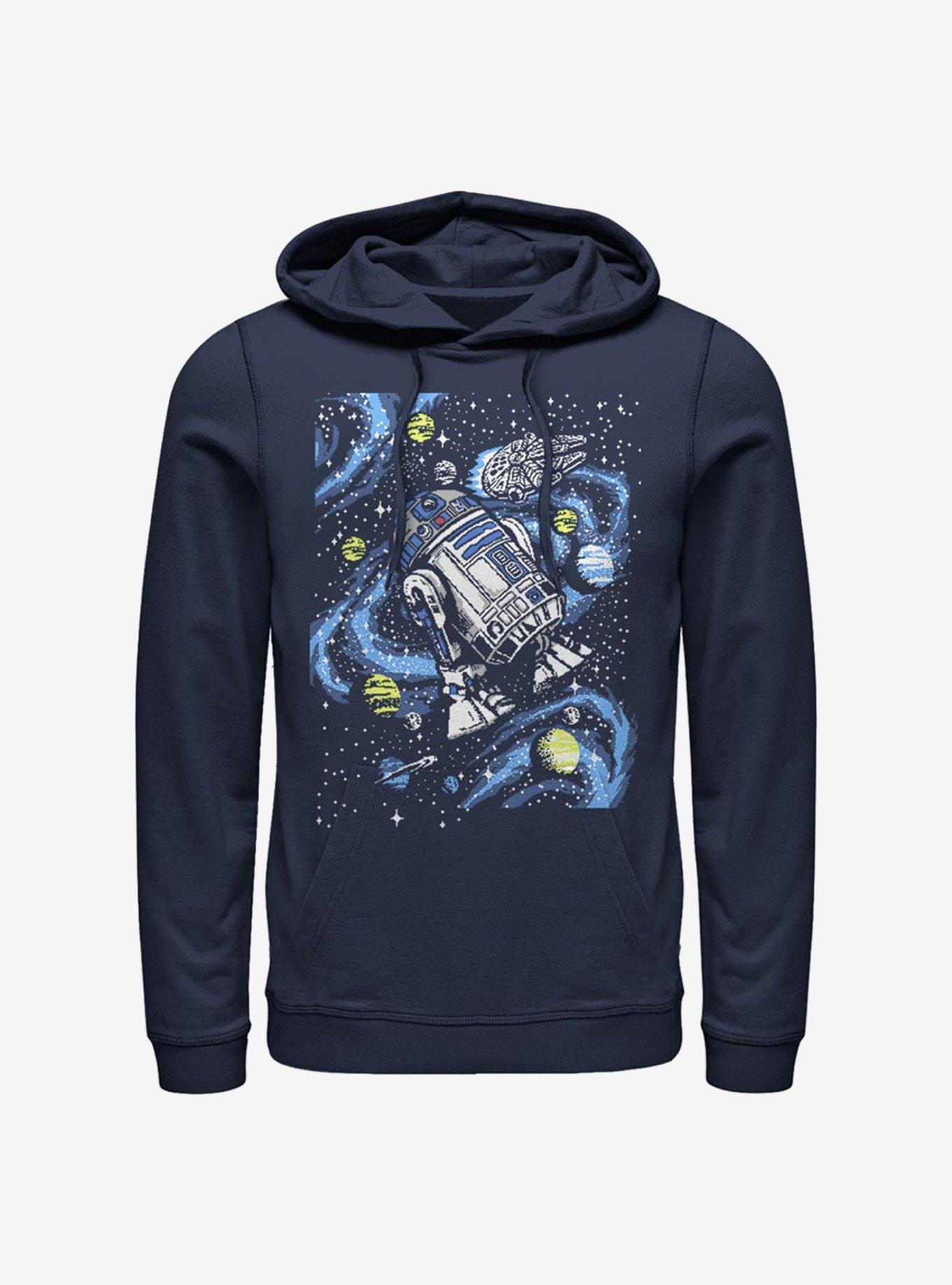 Star Wars R2-D2 Floating Hoodie, NAVY, hi-res view 1