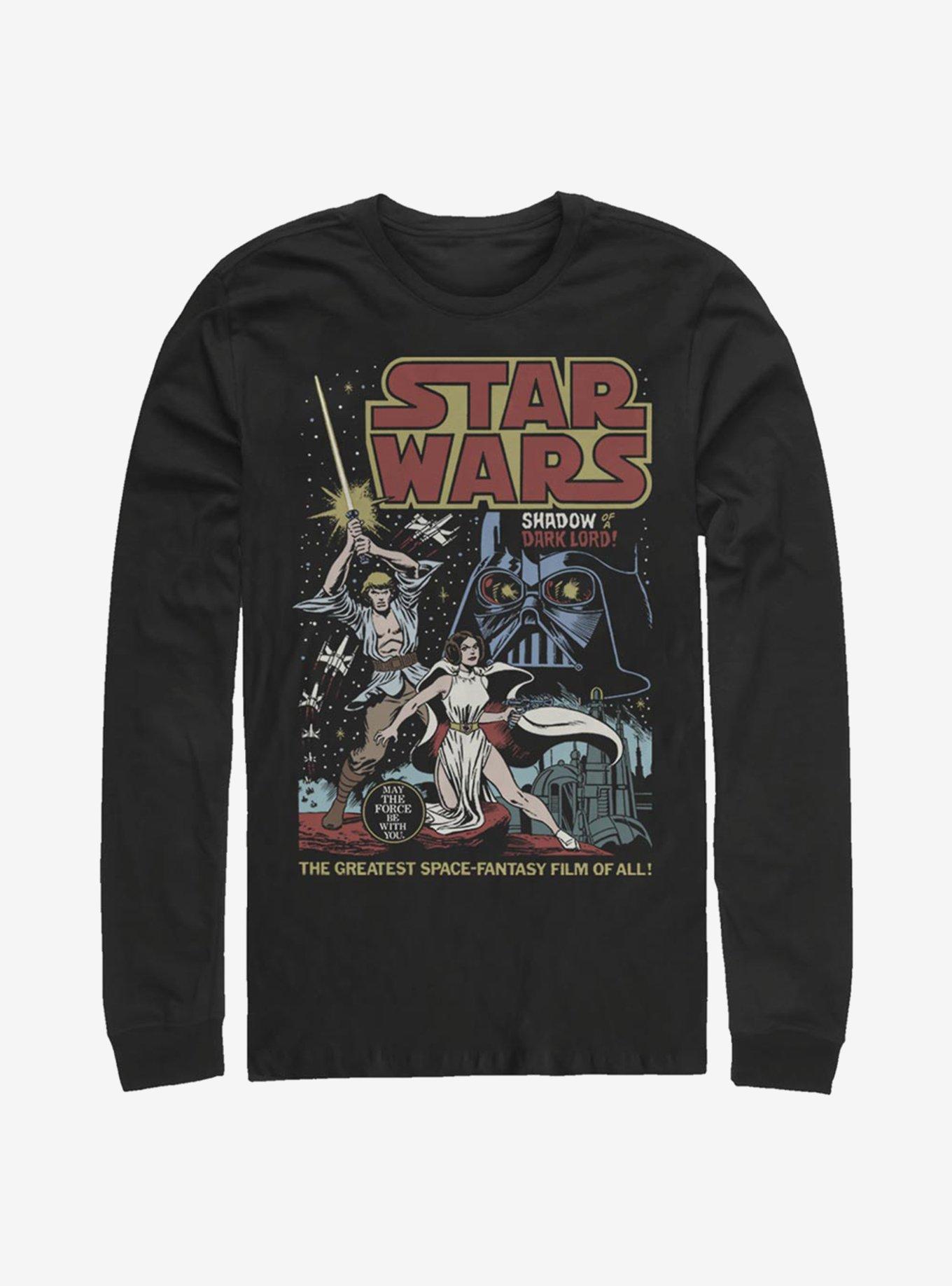 Star Wars Great Space Fantasy Long-Sleeve T-Shirt, BLACK, hi-res