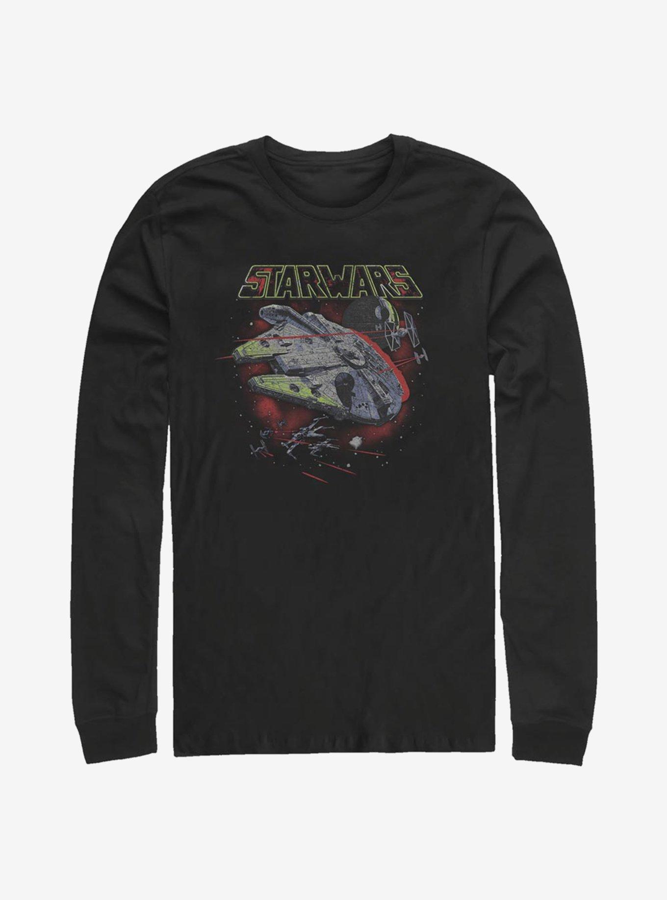 Star Wars Star Fight Long-Sleeve T-Shirt, BLACK, hi-res