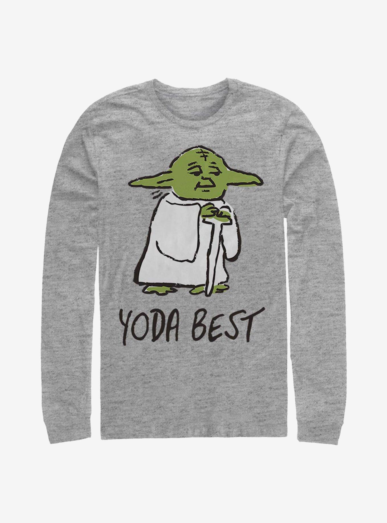 Star Wars Yoda Best Doodle Long-Sleeve T-Shirt, , hi-res