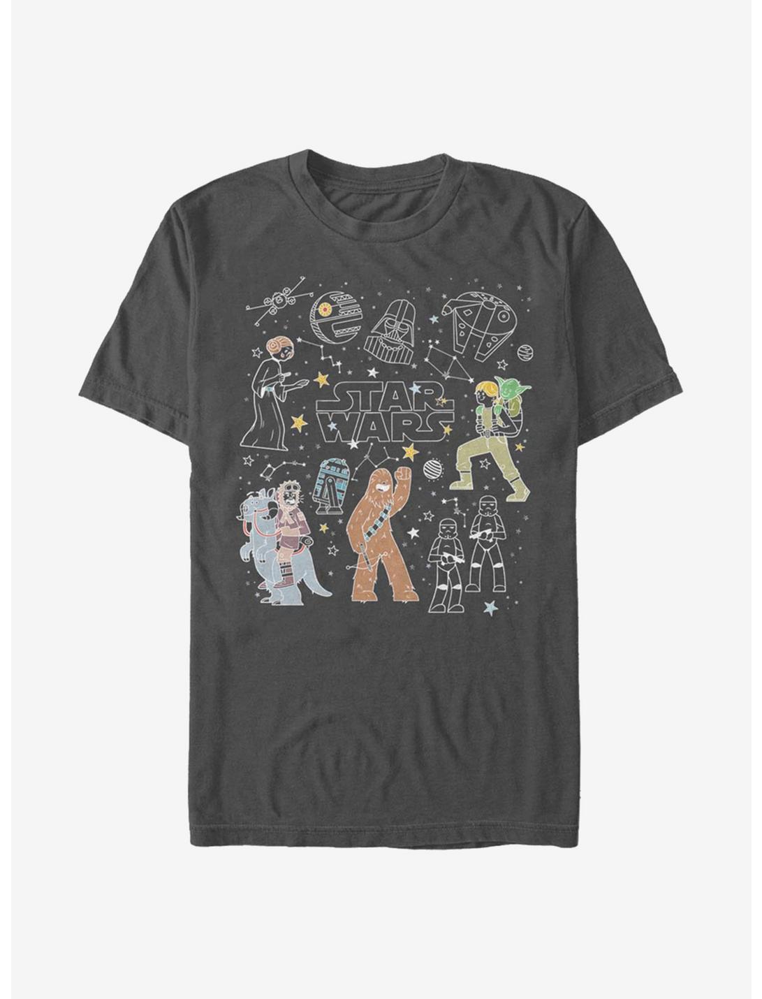Star Wars Celestial Star Wars T-Shirt, CHARCOAL, hi-res