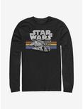 Star Wars Vintage Falcon Stripes Long-Sleeve T-Shirt, BLACK, hi-res