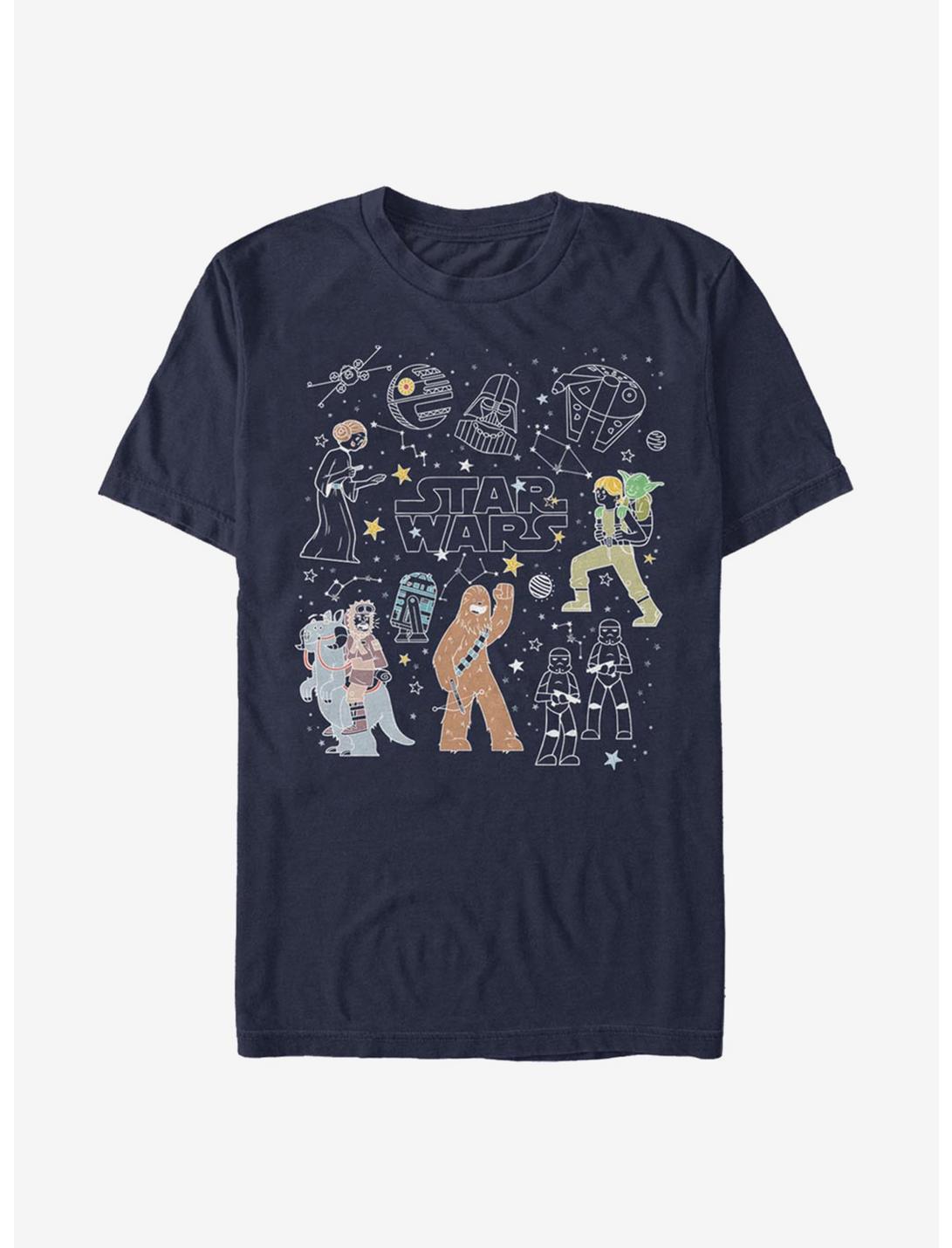 Star Wars Celestial Star Wars T-Shirt, NAVY, hi-res