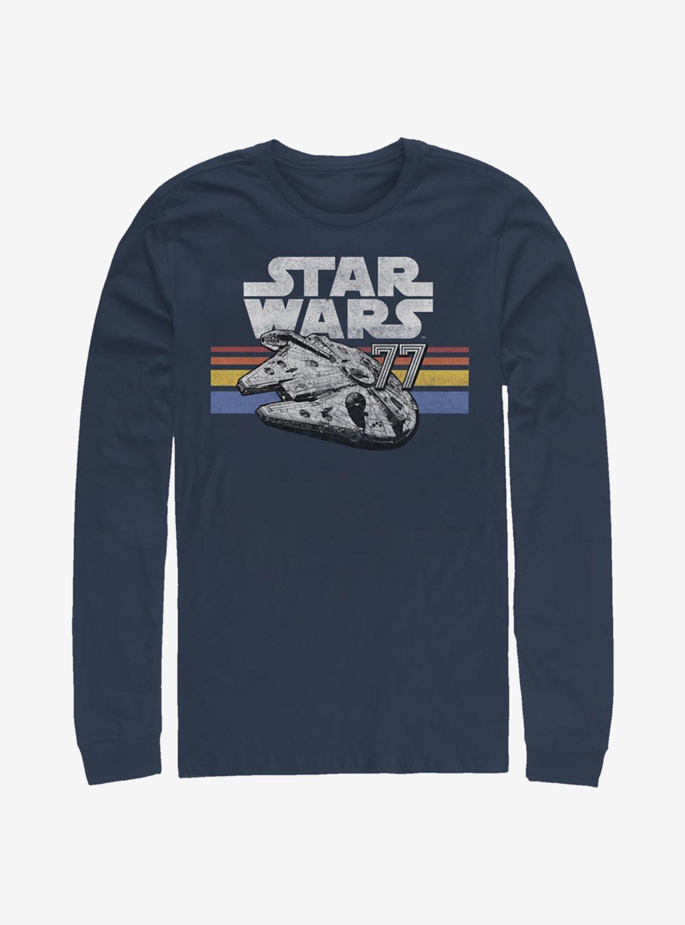 Star Wars Vintage Falcon Stripes Long-Sleeve T-Shirt, , hi-res