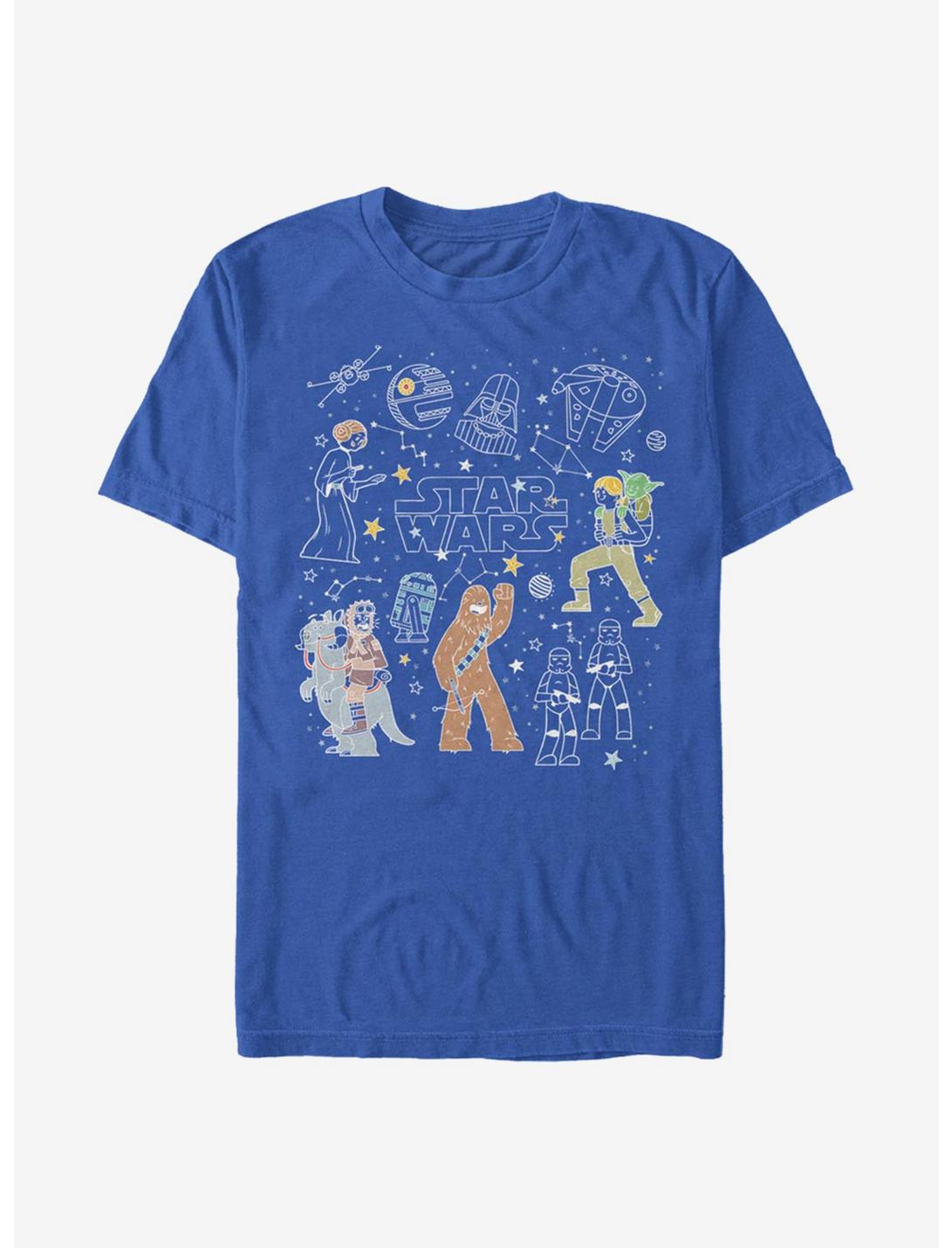 Star Wars Celestial Star Wars T-Shirt, ROYAL, hi-res