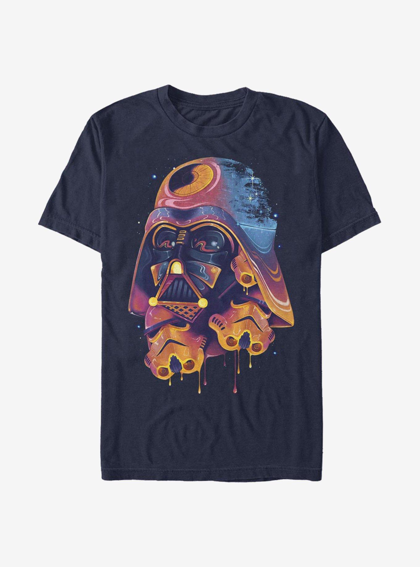 Star Wars Color Melted Vader T-Shirt, NAVY, hi-res