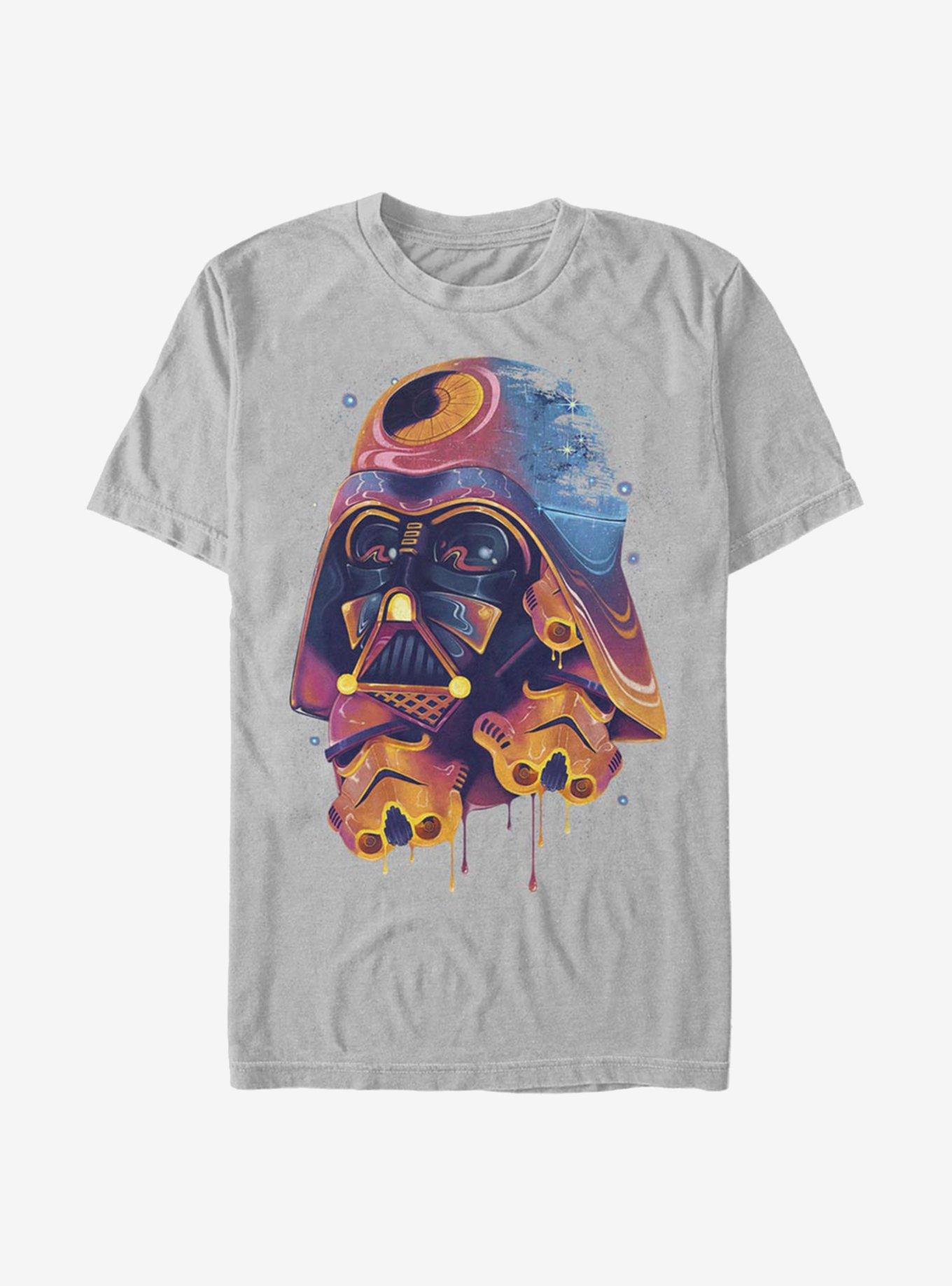 Star Wars Color Melted Vader T-Shirt, SILVER, hi-res