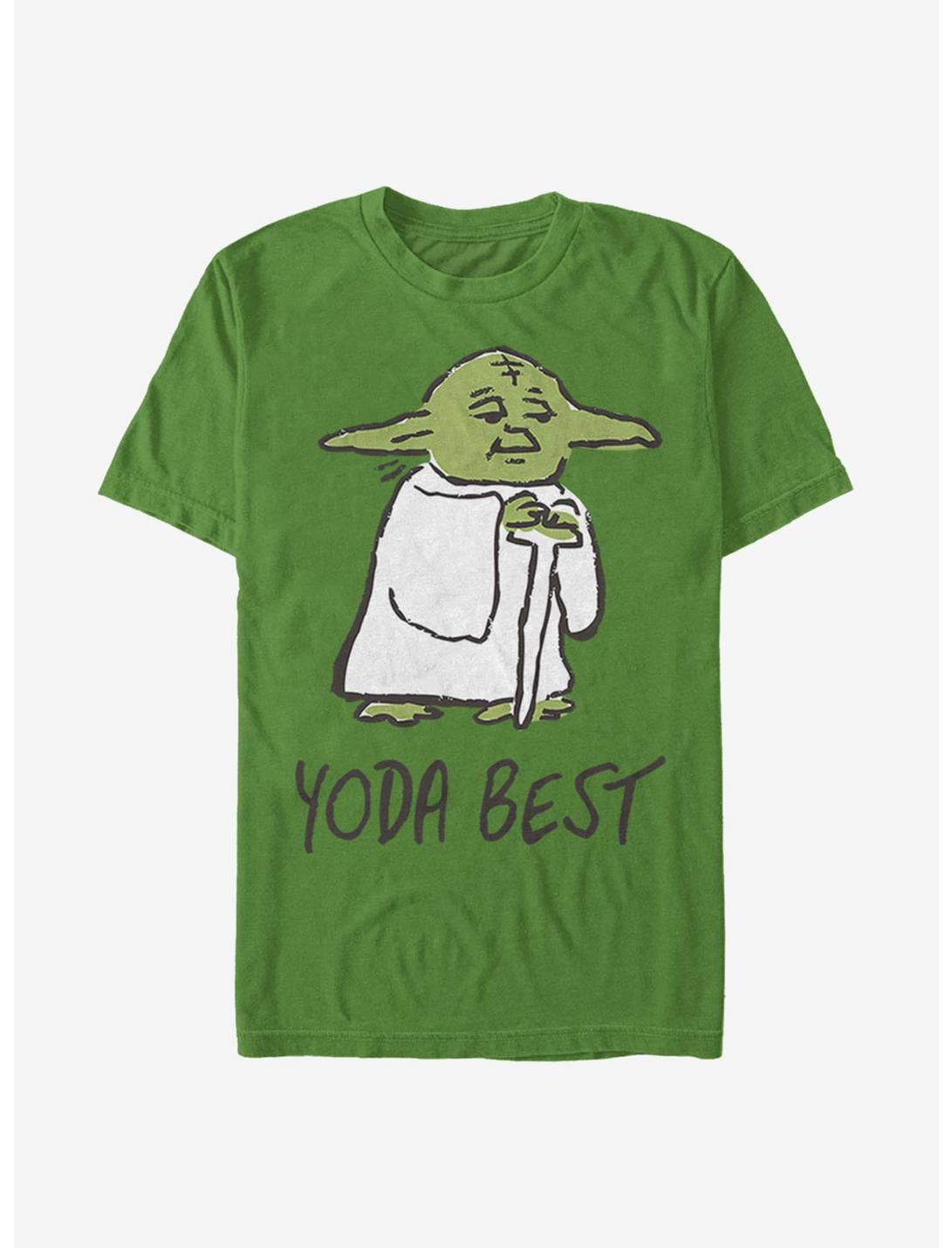 Star Wars Yoda Best Doodle T-Shirt, KELLY, hi-res