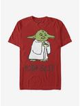 Star Wars Yoda Best Doodle T-Shirt, RED, hi-res