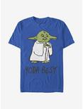 Star Wars Yoda Best Doodle T-Shirt, ROYAL, hi-res