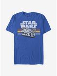 Star Wars Vintage Falcon Stripes T-Shirt, ROYAL, hi-res